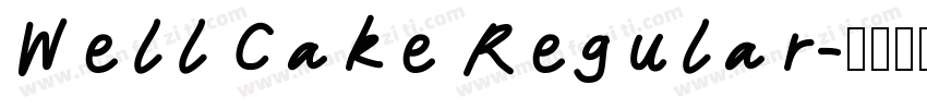 Well Cake Regular字体转换